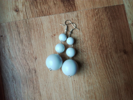 Bílé perly - Náušnice
