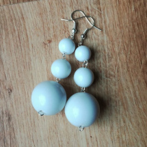 Bílé perly - Náušnice