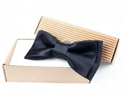 Pánský Motýlek Saténový - černý