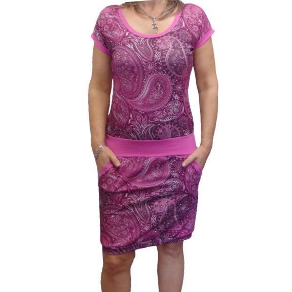 Šaty kašmírový vzor XS - XXXL