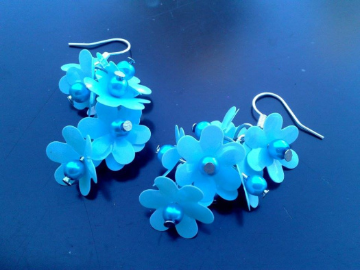 Flowers - modrá