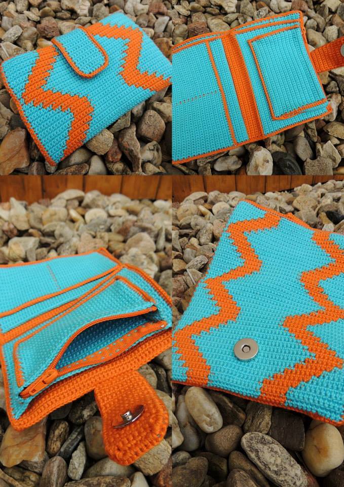 Háčkovaná peněženka