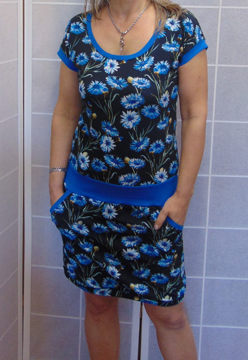 Šaty chrpy XS - XXXL