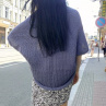 Pletená vesta - modrá jeans 