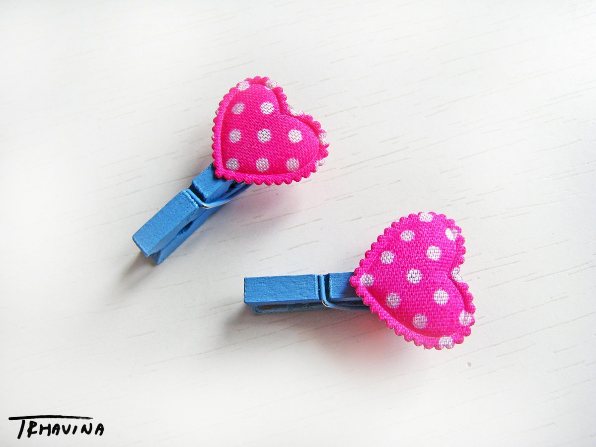 Kolíček se srdíčkem