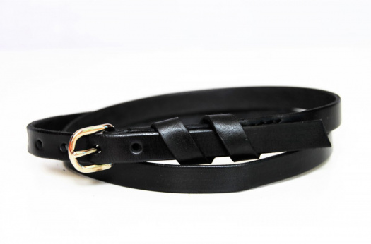 Kožený úzký pásek 1,5 cm, více barev