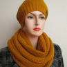 Kruhová šála - hořčicová