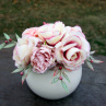 Něžná II_ kytice růží_ dekorace na stůl