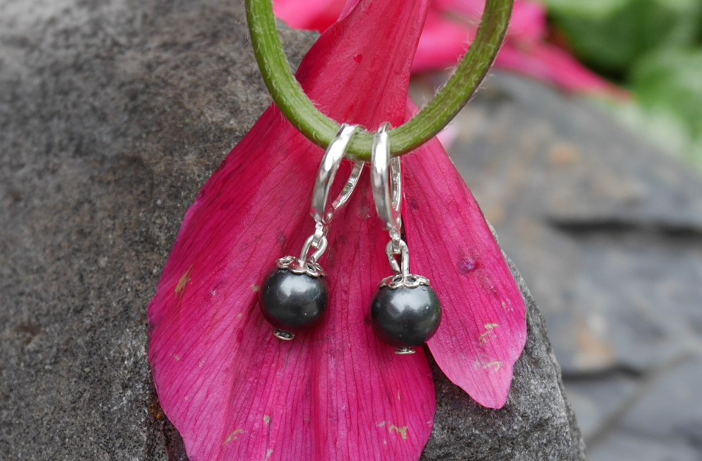 Tahitské perly - luxusní drobné náušnice