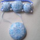 Kaleidoskop mánie-souprava modrá