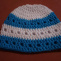 Modro - bílá čepice