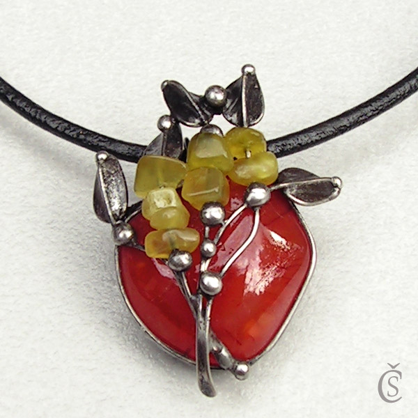 Bobule - Karneol, Jadeit