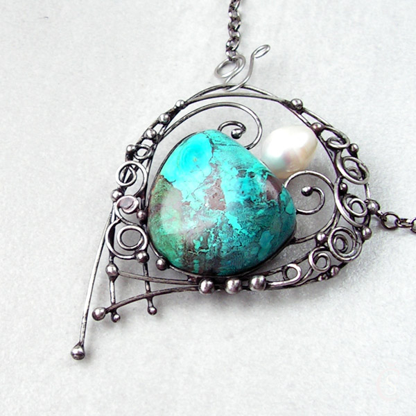 Vodní svět - Chryzokol, perla...