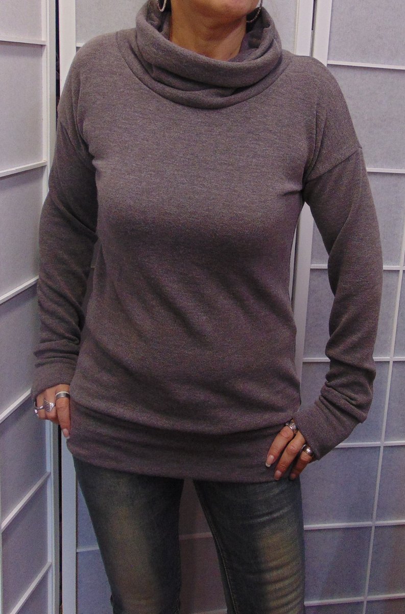 Rolák - barva kouřově šedá (pletenina)