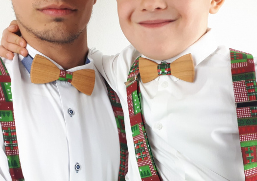 Set Dřevěný Motýlek a Šle rodinný