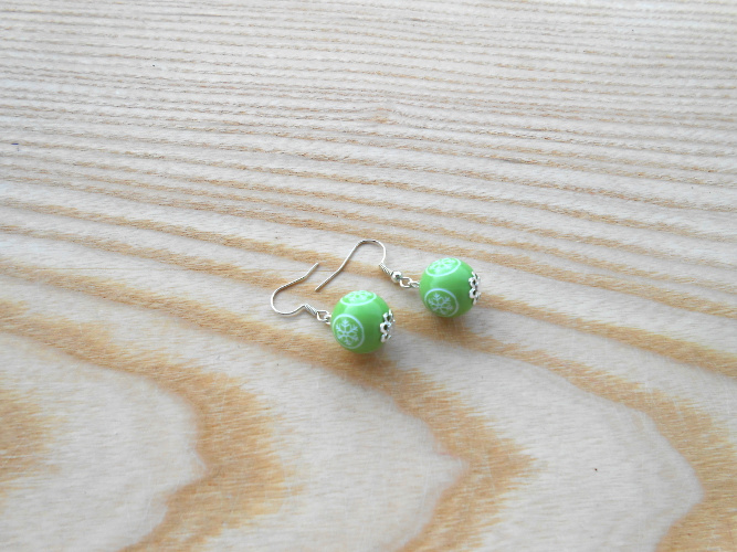 Náušnice vánoční vločky 