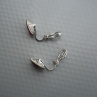 Swarovski rose peach a klipsy antialergické