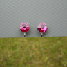 Swarovski purple velvet a klipsy antialergické
