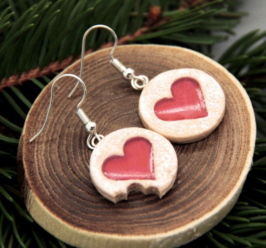 linecké  .. linecká kolečka .. srdíčka 2 cm