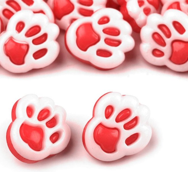 Plastové knoflíky - 5 kusů.