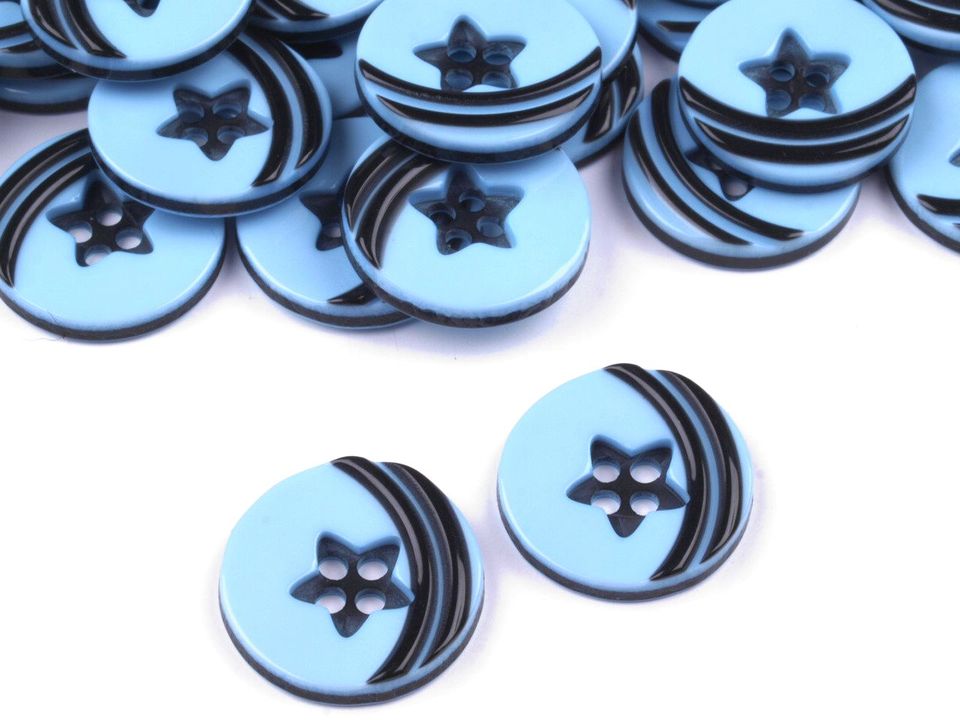 Plastové knoflíky - 5 kusů