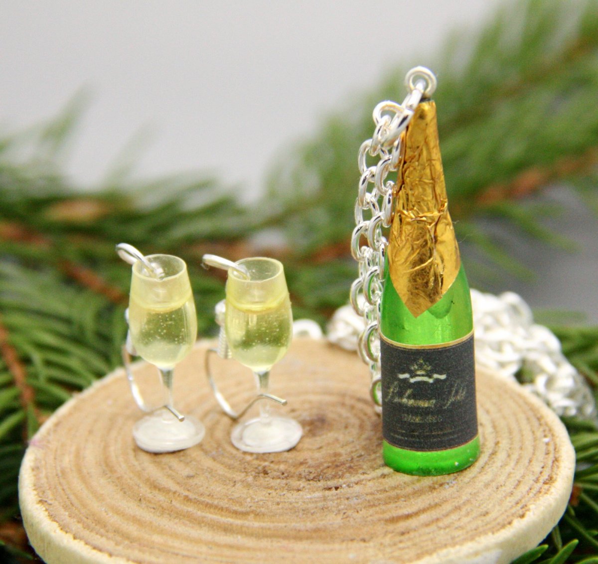 Bohemia sekt .. šampaňské .. komplet lahev a skleničky