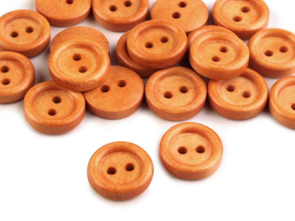 Dřevěné knoflíky - 5 kusů