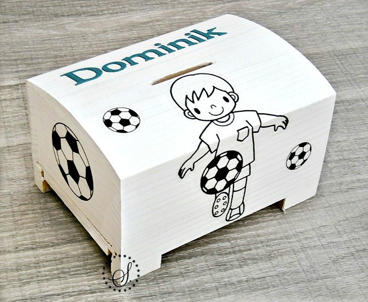 pokladnička se jménem na přání fotbal