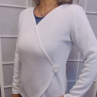 Zavinovací svetřík - barva bílá (svetrovina)