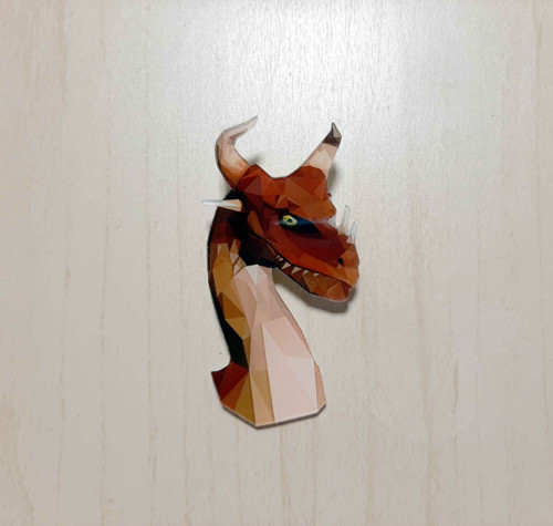 Drak - autorská, originální brož