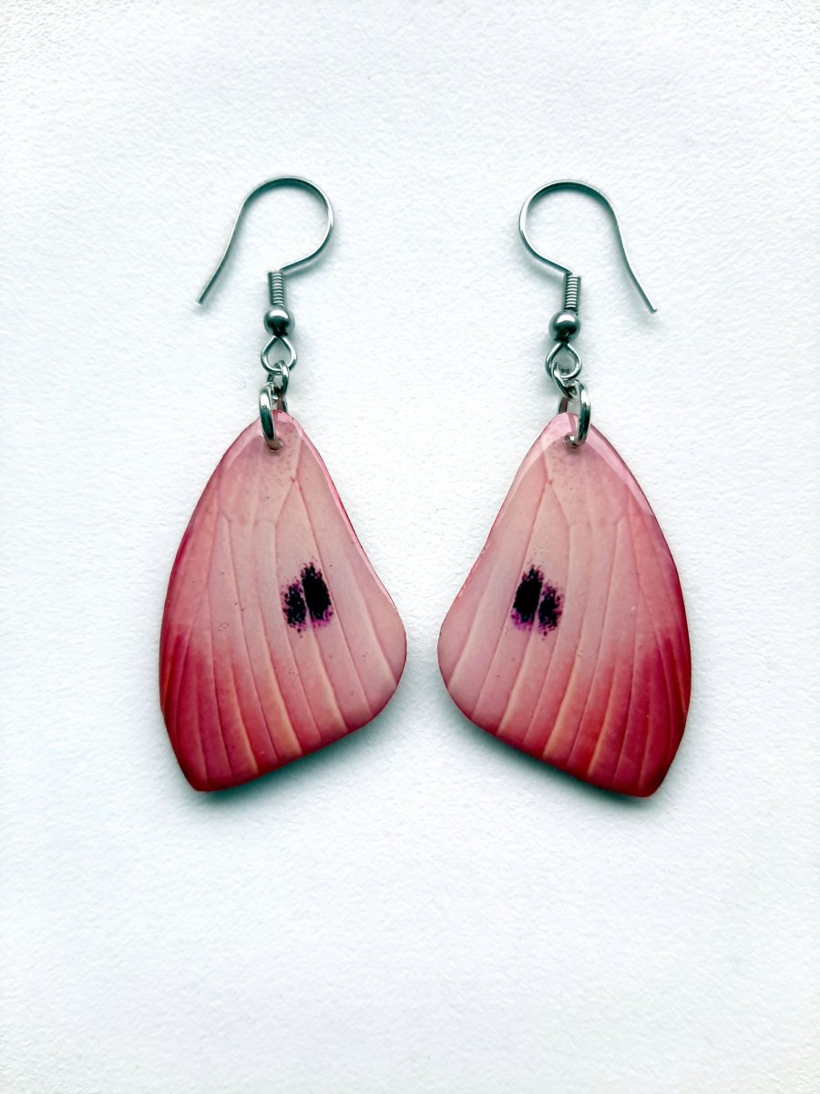 Motýlí křídla č.121 - křišťálová pryskyřice, háčky jsou z chirurg. oceli