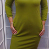 Šaty s kapsami - barva olivová S - XXXL