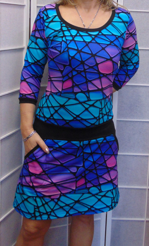 neŠaty mozaika S - XXL