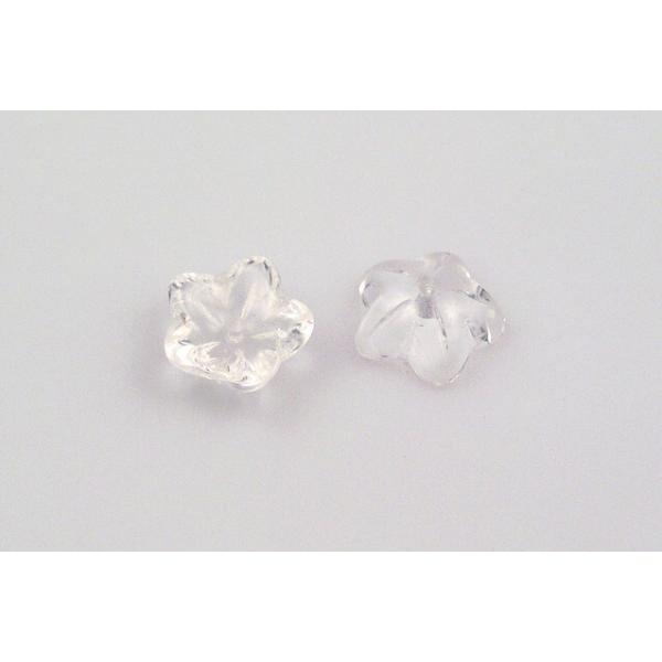 Mačkané korálky kytičky 10mm - 10 ks