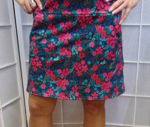 Sukně květy s kapsami S - XXL