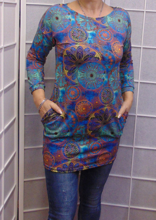 Tunika s kapsami mandaly S - XXXL