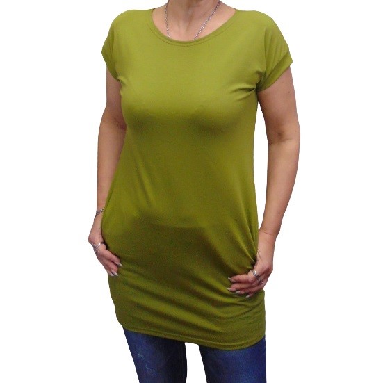 Tunika s kapsami - barva olivová S - XXXL