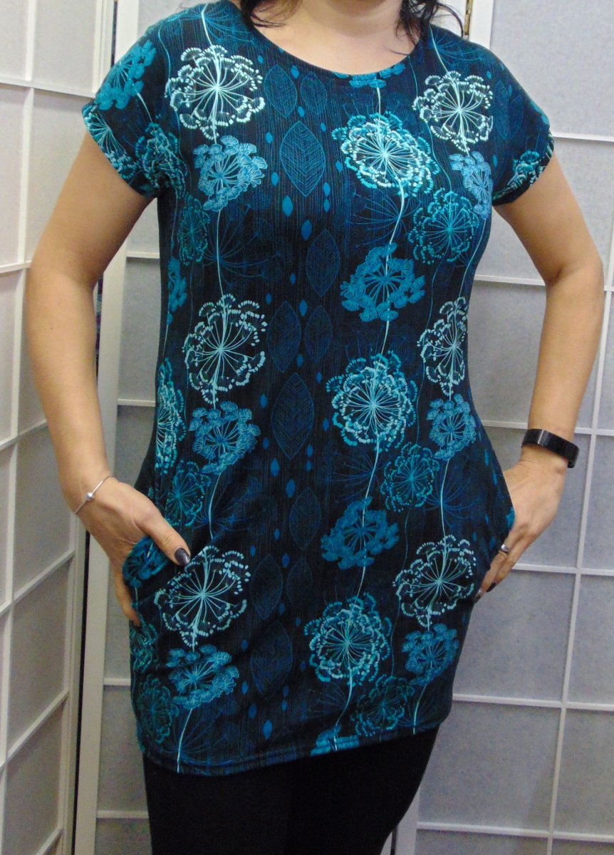 Tunika s kapsami - divoký kmín (bavlna)