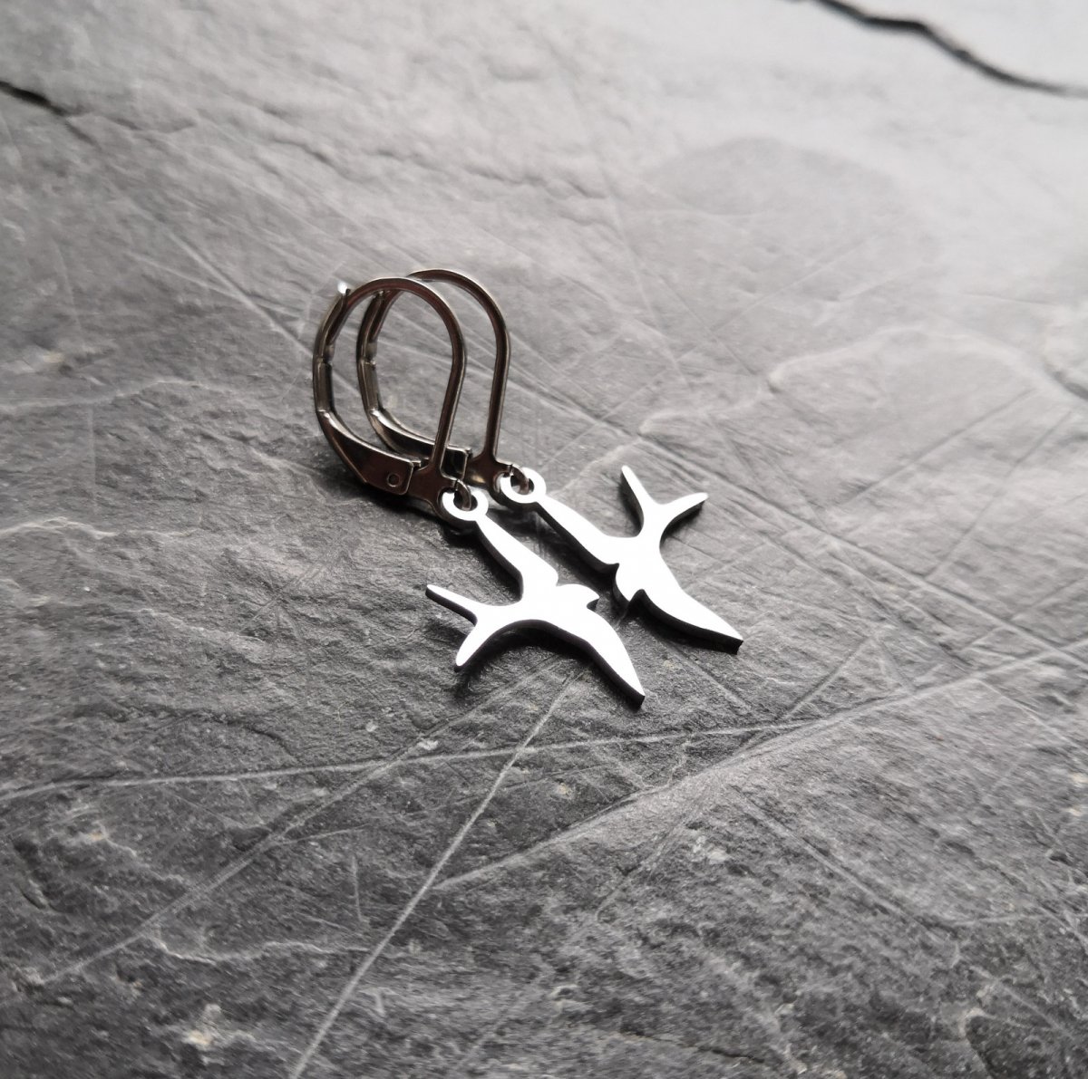 Náušnice*vlaštovky*chir.ocel