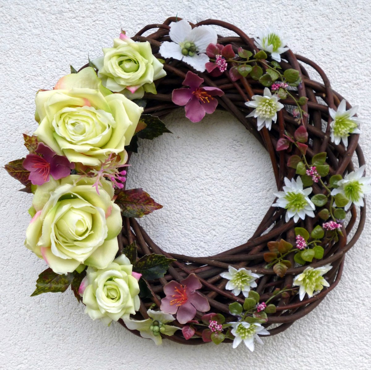 Jarní věnec na dveře_ Čekání na jaro