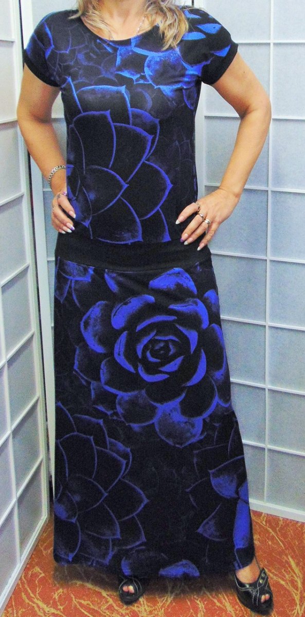 Dlouhé šaty - NORA (viskóza)