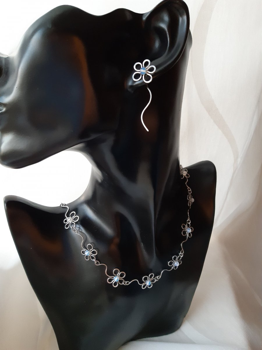 Souprava KVĚTY - chirurgická ocel - Opalit