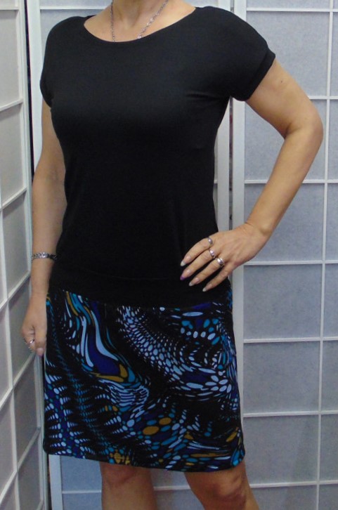 Šaty s barevnou sukní S - XXXL 