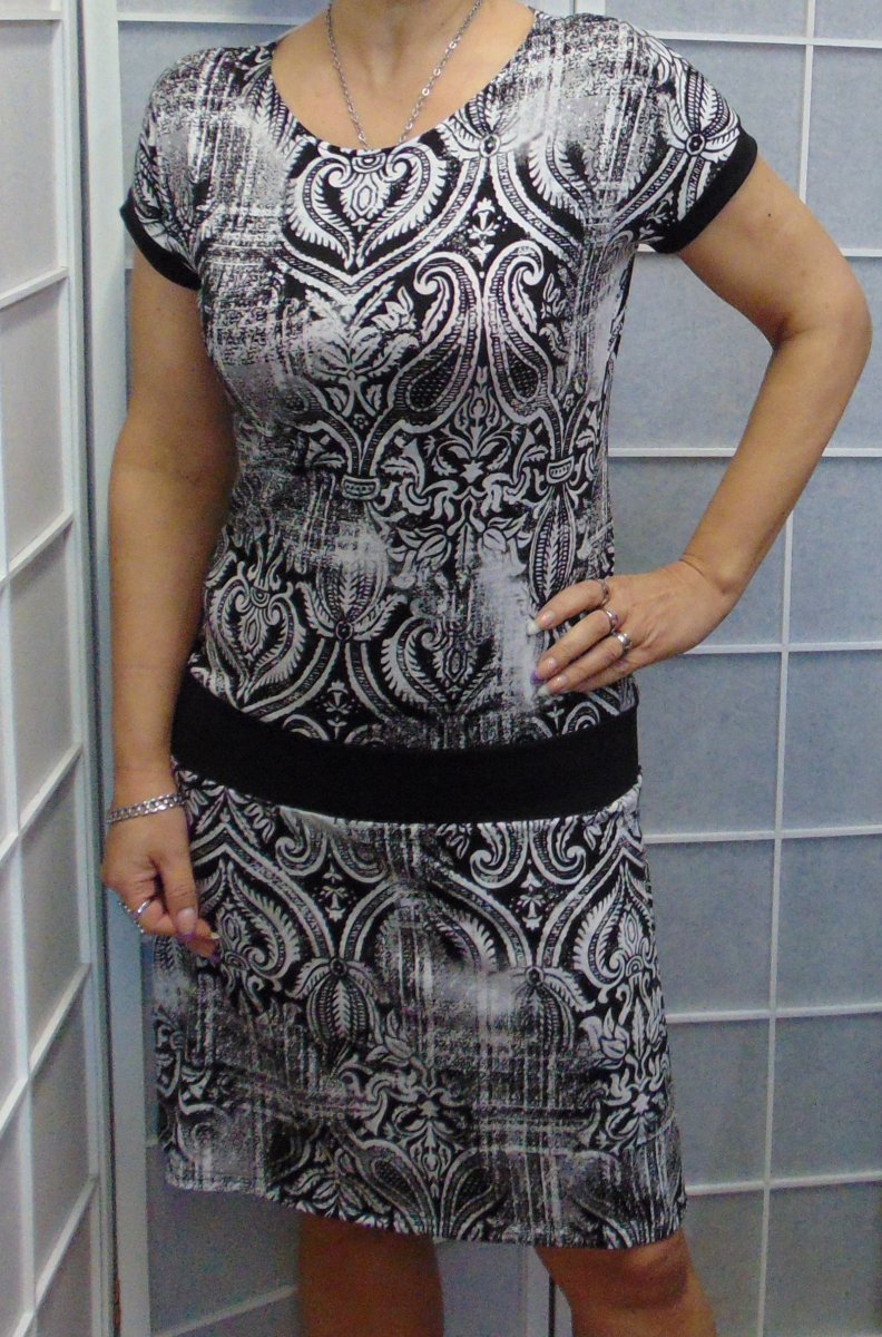 Šaty - kašmírový vzor (viskóza)