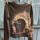 Dívčí recy tričko s kočkou S-M