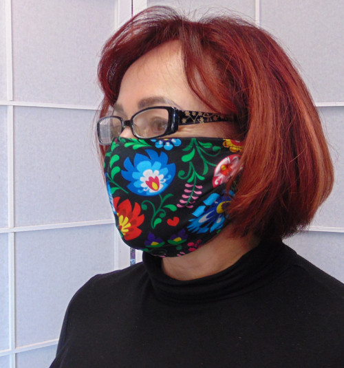 Rouška dámská - folklórní vzor  - skladem