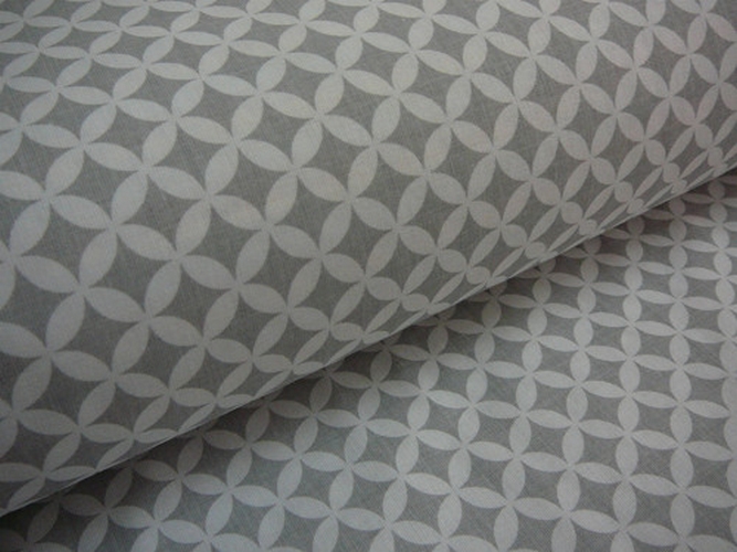 Bavlněná látka - metráž - chrámová okna šedé - š. 160 cm