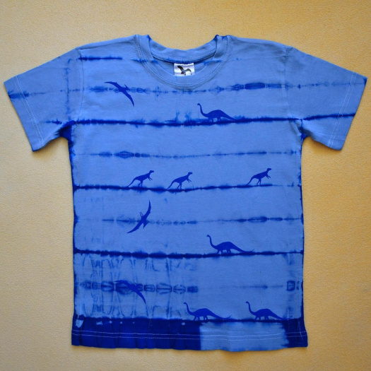 Modré dětské tričko s dinosaury (8 let) 11362197
