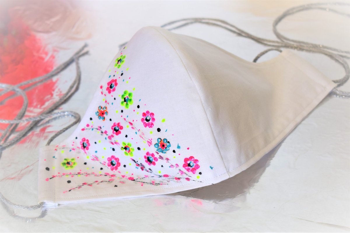  Rouška ručně malovaná 0025