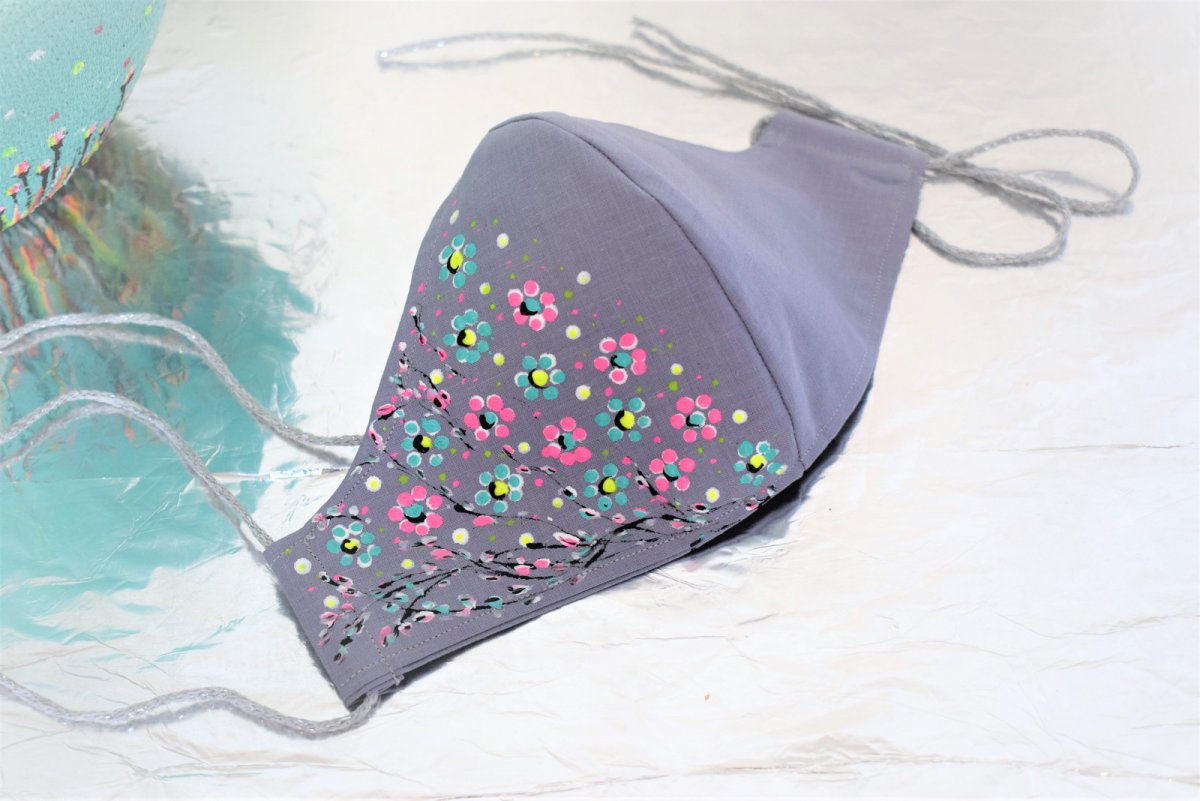 Rouška ručně malovaná 0063